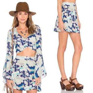 NWT Flynn Skye Blue Moonshine Mini Skirt, XS